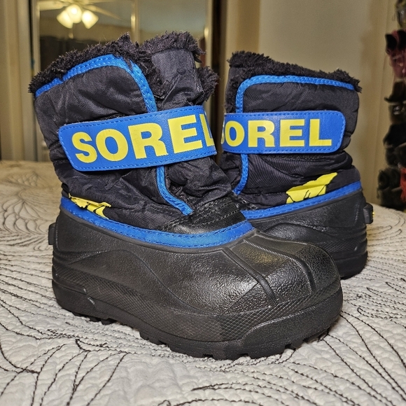 VGUC SOREL Commander Insulated Waterproof Boot Kid's Unisex Size 11 - Picture 1 of 12